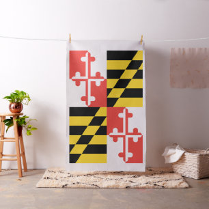 Large Maryland Flag Pima Cotton (54" width) Fabric