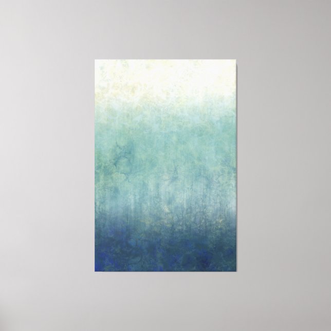 Large Minimalist Abstract Seascape Canvas Print (Front)