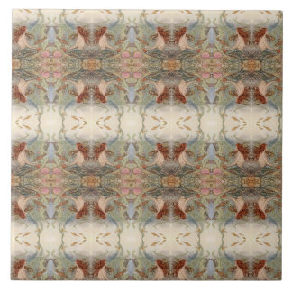 Large Mirror Imaged Mermaid Tile