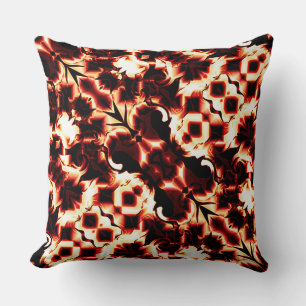 Large mirroring of lightly sculpted shapes cushion