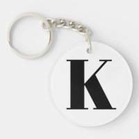 Large modern minimalist letter K