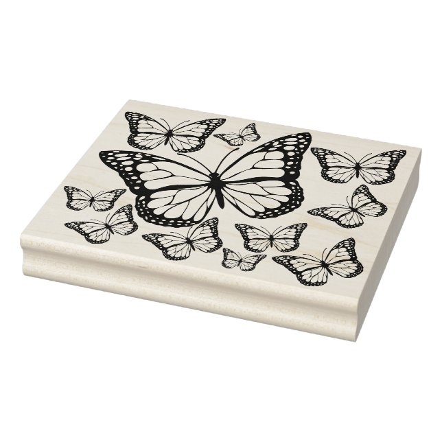 Large Monarch Butterfly Rubber Stamp (Stamp)