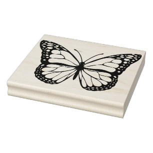 Large Monarch Butterfly Rubber Stamp