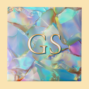 Large Monogram or Name on Opal Tile