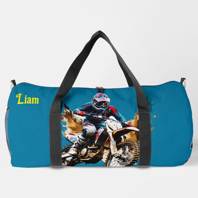 Large Motocross Duffle Bag (Back)