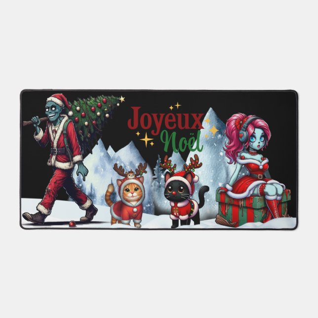 Large Mouse Carpet | Holidays Desk Mat (Front)