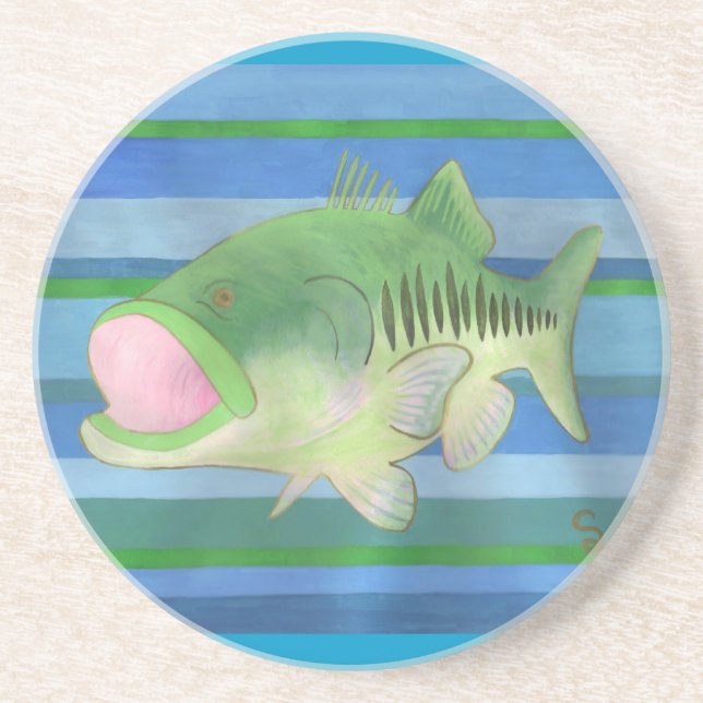 Large Mouth Bass Coaster (Front)
