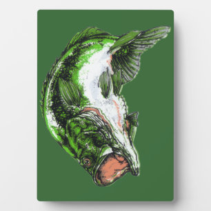 Large mouth Bass Plaque