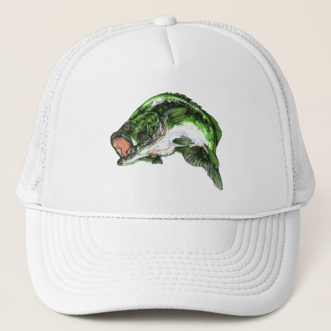 Large mouth Bass Trucker Hat (Front)
