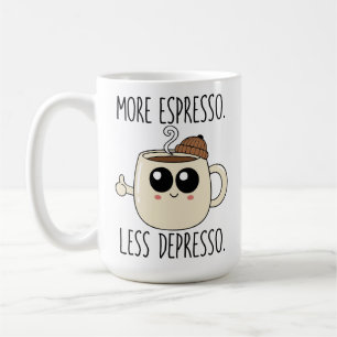 Large Mug - More Espresso. Less Depresso.