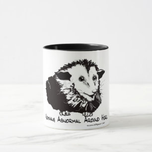 Large mug with possum image and profound sentiment
