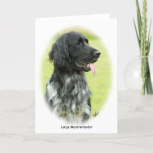 Large Munsterlander 9W020D-065 oval Card