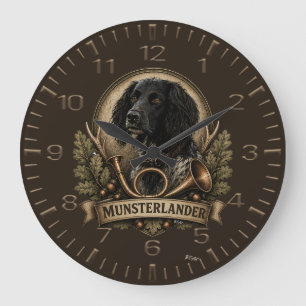  Large Munsterlander (logo)  Clock