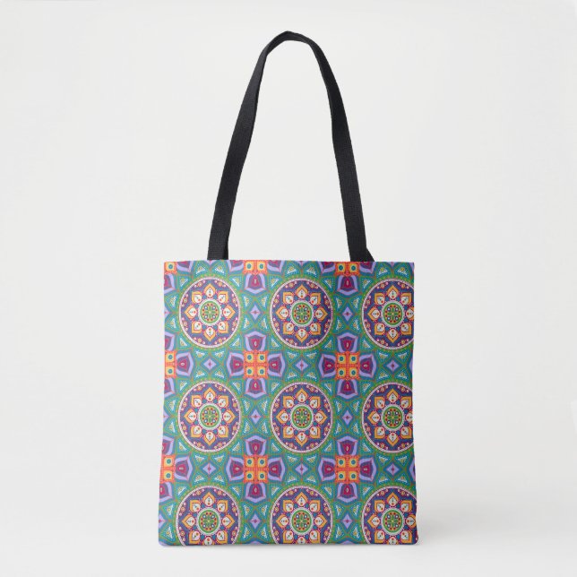 Large Nacole Pattern Tote Bag (Front)