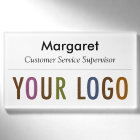 Large Name Badge Magnet Custom Logo Employee Staff