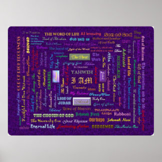 large  names of God poster