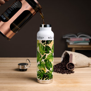 Large Natural Foliage Water Bottle