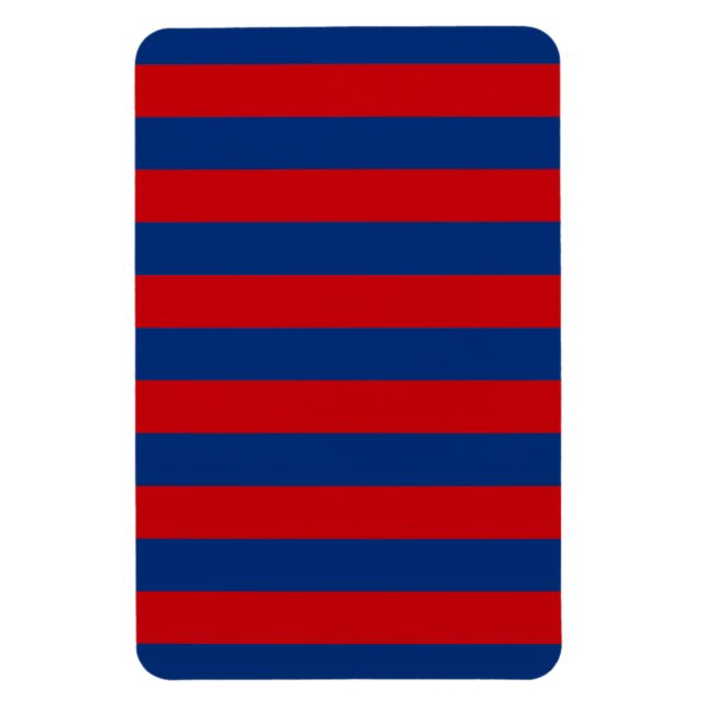 Large Nautical Theme Horizontal Stripes Magnet (Vertical)