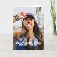 Large Numbers Photo Overlay Happy Birthday Script