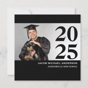 Large Numbers Square - Graduation Announcement
