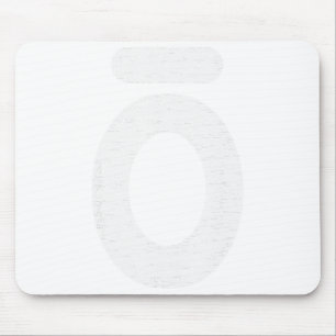 Large O Essential Oil White Words Mouse Mat