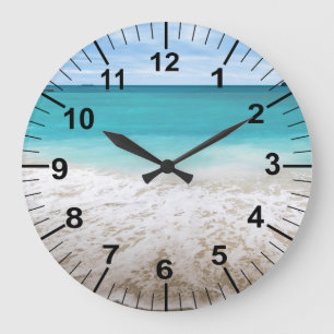 Large Ocean Beach Theme Wall Clock