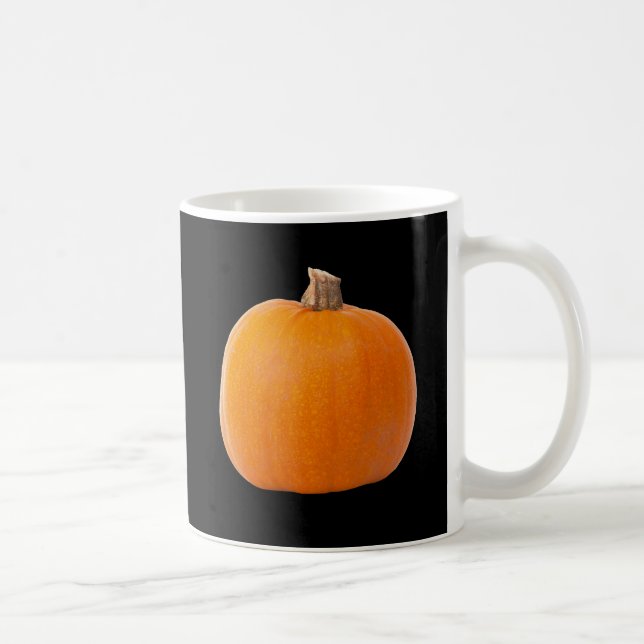 Large Orange Fall Harvest Pumpkin Coffee Mug (Right)