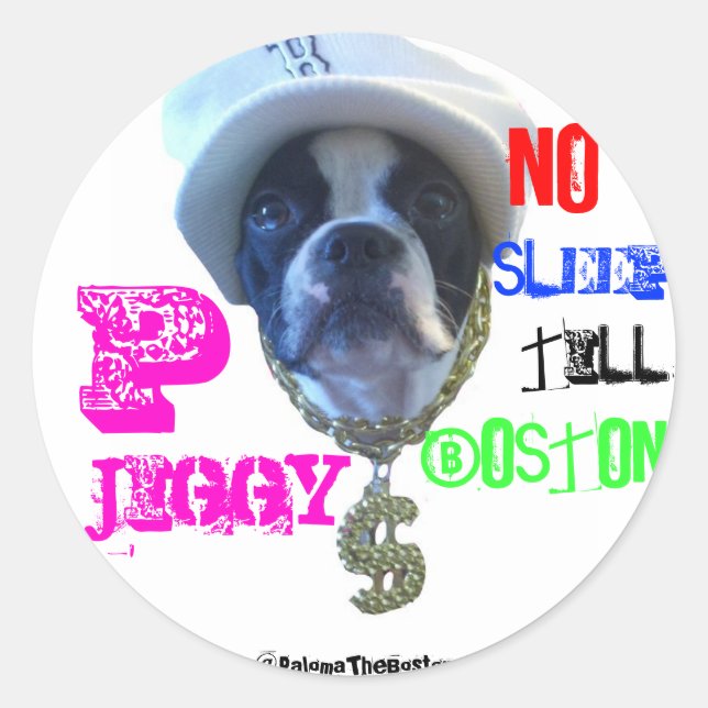 Large P-Jiggy sticker! Classic Round Sticker (Front)