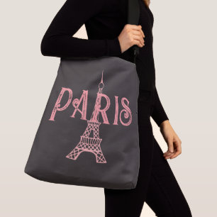 Large Paris Eiffel Tower Tote Bag