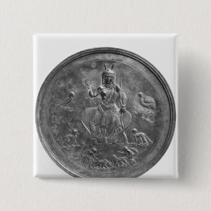Large patera depicting a goddess 15 cm square badge