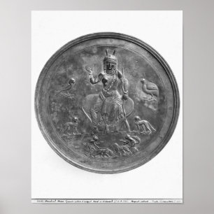 Large patera depicting a goddess poster