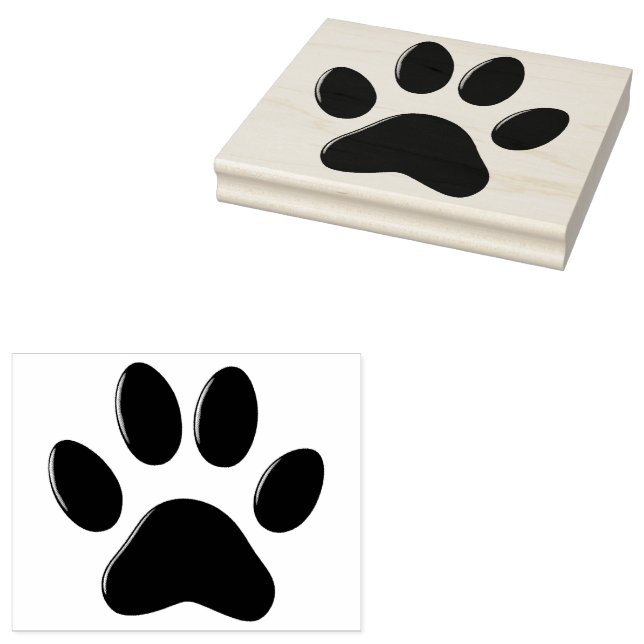 Large Paw Print Stamp (Stamped)
