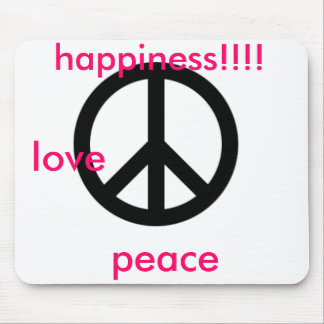 large_peace_symbol, love, peace, happiness!!!! mouse mat
