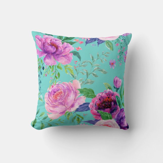 Large Peony  Cushion (Front)