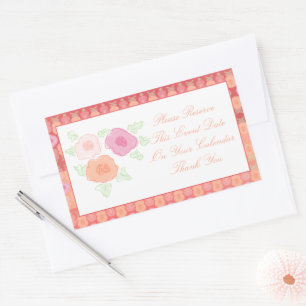 Large Personalised Floral Patterned Stickers