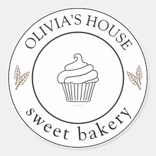 Large Personalised Homemade Logo Custom Classic Ro Classic Round Sticker