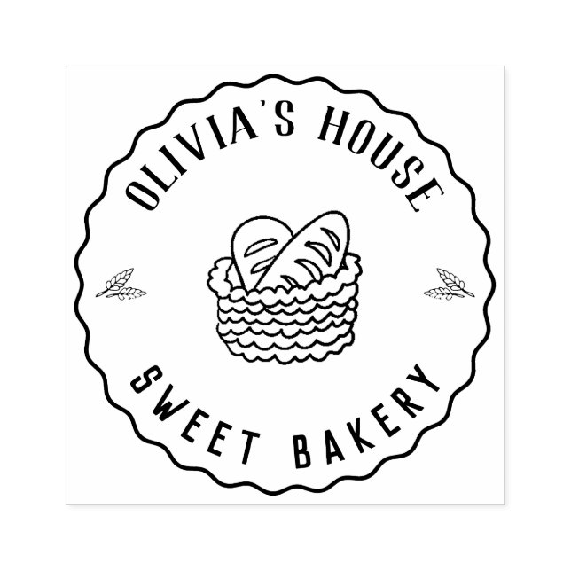 Large Personalised Homemade Logo Custom Rubber Sta Rubber Stamp (Imprint)