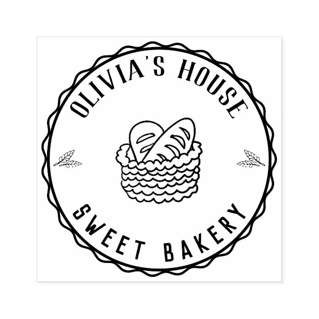 Large Personalised Homemade Logo Custom Rubber Sta Rubber Stamp (Imprint)