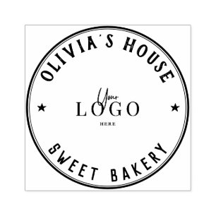 Large Personalised Homemade Logo Custom Rubber Stamp