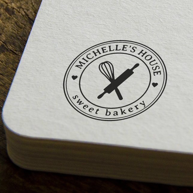 Large Personalised Homemade Logo Custom Rubber Stamp (Creator Uploaded)