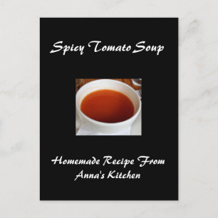 Large Personalised Recipe Cards