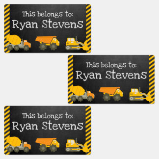 Large Personalised School Supply Labels