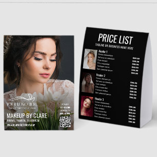 Large Photo Makeup Artist Logo & Price List