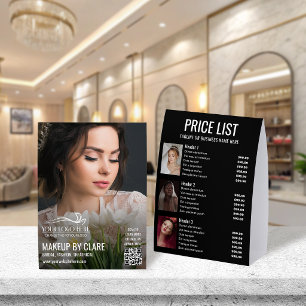 Large Photo Makeup Artist Logo & Price List