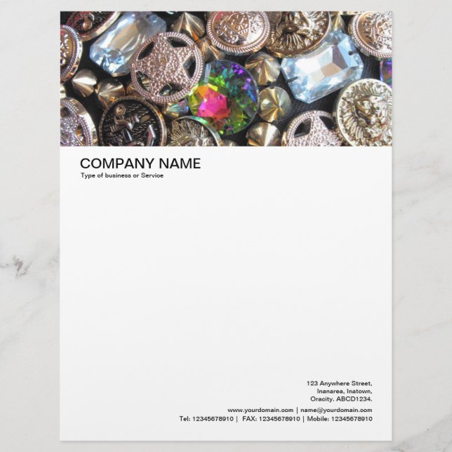 Large Picture Header - Bling Bling Personalised Letterhead (Front)