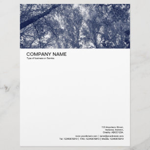 Large Picture Header - Blue Autumn Customised Letterhead