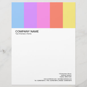 Large Picture Header - Colorbars 02 Custom Letterhead