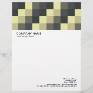Large Picture Header - Colour Squares 09 Customized Letterhead