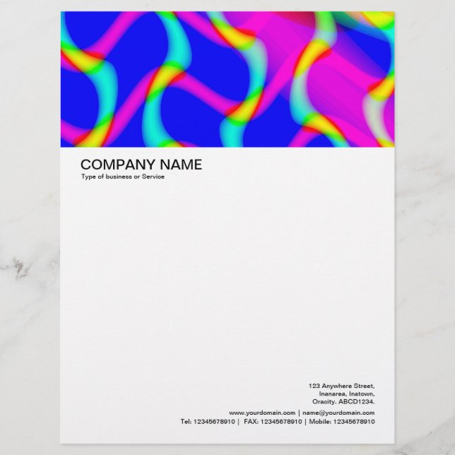 Large Picture Header - Colourful Abstract 03 Custom Letterhead (Front)