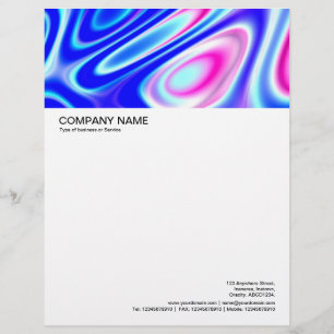 Large Picture Header - Colourful Abstract 04 Customised Letterhead